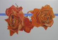 ...and roses, Oel auf Leinwand, 70 x 100 cm, 2017